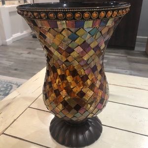 PartyLite GlobalFusion mosaic hurricane for candle